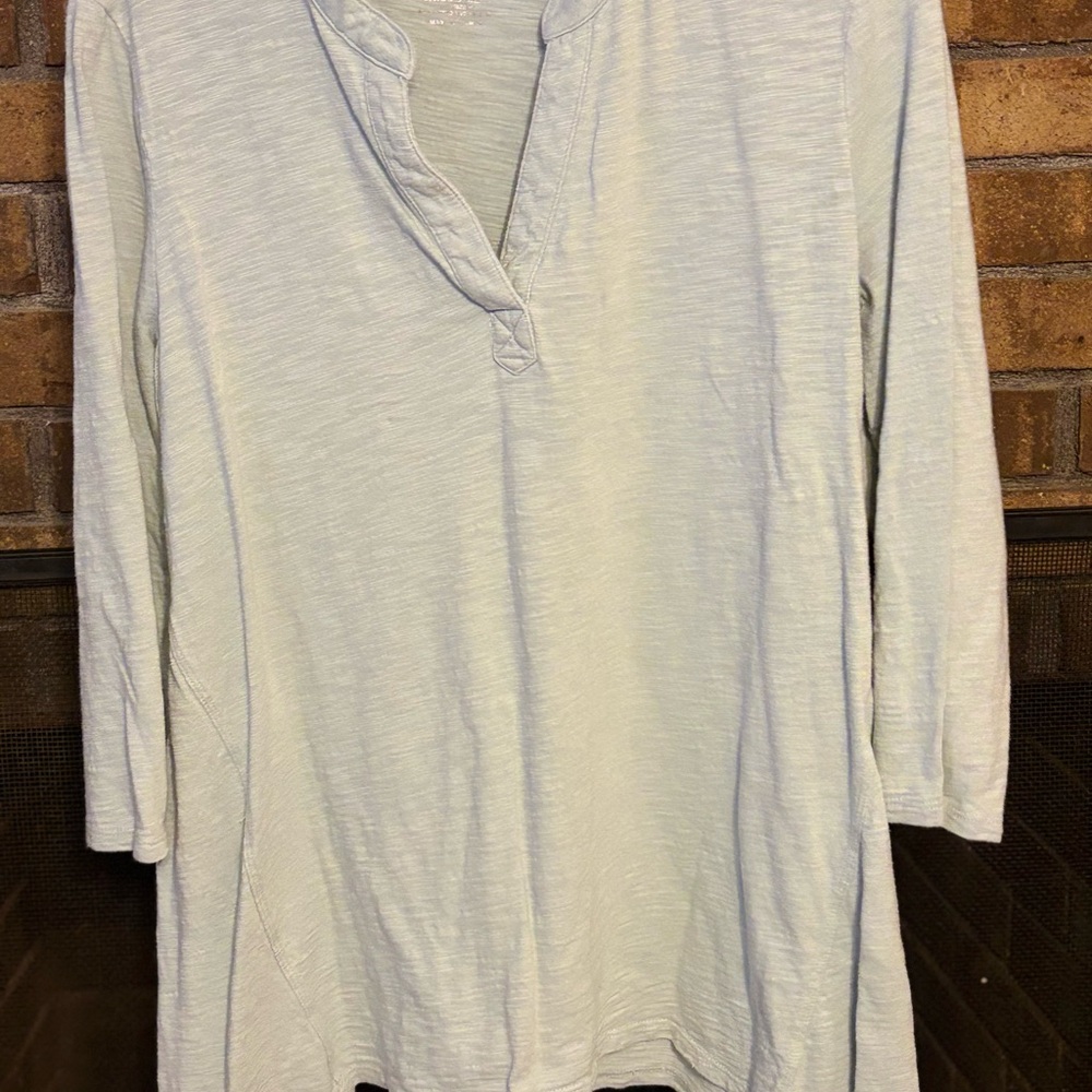 Chicos Light Blue V-Neck Top